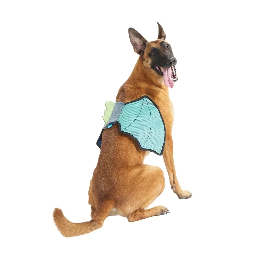 NWT Bark Dog Doggo Dragon Wings Costume Accessory Blue - L 50+ lbs